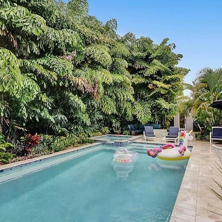 Stylish Tropical Oasis Hot Tub Pool Bbq Villa Fort Lauderdale Buitenkant foto