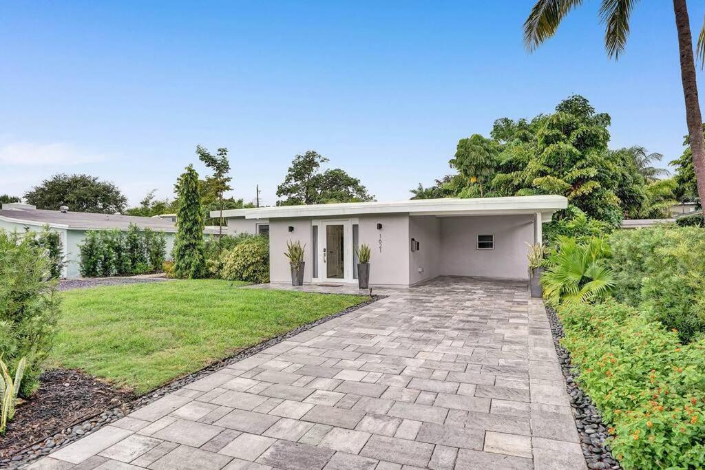 Stylish Tropical Oasis Hot Tub Pool Bbq Villa Fort Lauderdale Buitenkant foto