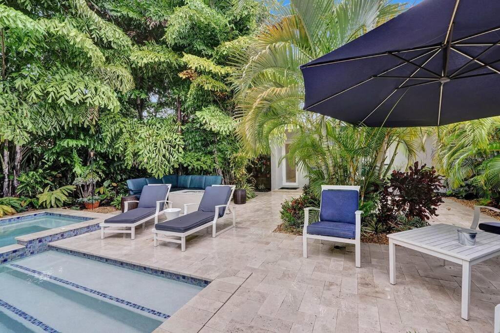 Stylish Tropical Oasis Hot Tub Pool Bbq Villa Fort Lauderdale Buitenkant foto