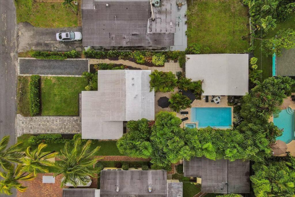 Stylish Tropical Oasis Hot Tub Pool Bbq Villa Fort Lauderdale Buitenkant foto