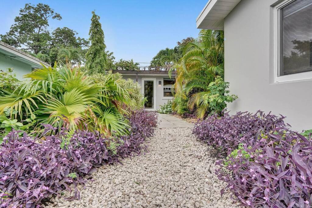 Stylish Tropical Oasis Hot Tub Pool Bbq Villa Fort Lauderdale Buitenkant foto